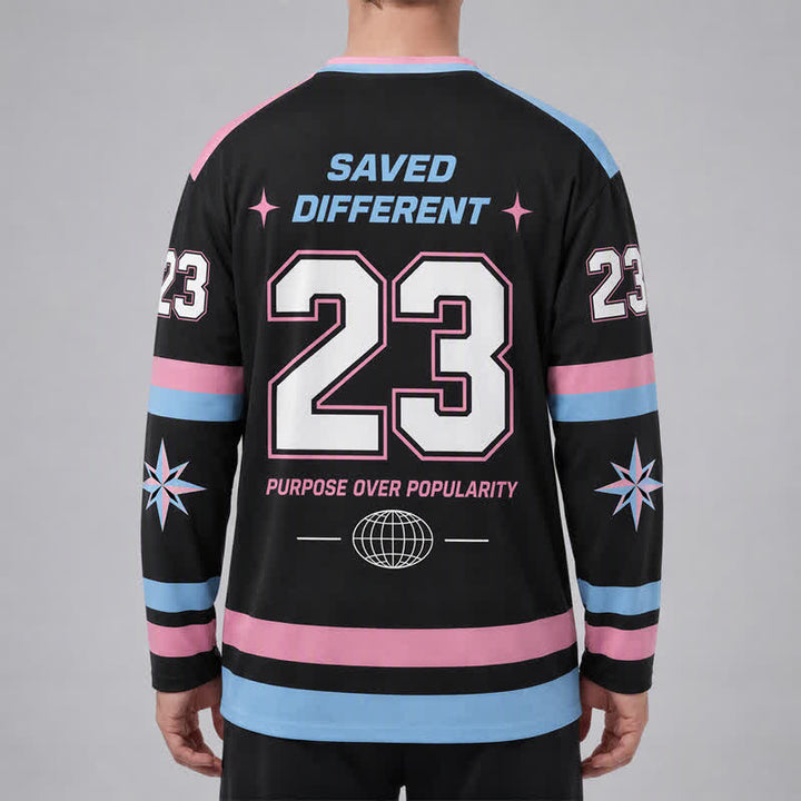 Christianartworkshop Lebe für Jesus Pastell Streetwear Hockeytrikot - image 4