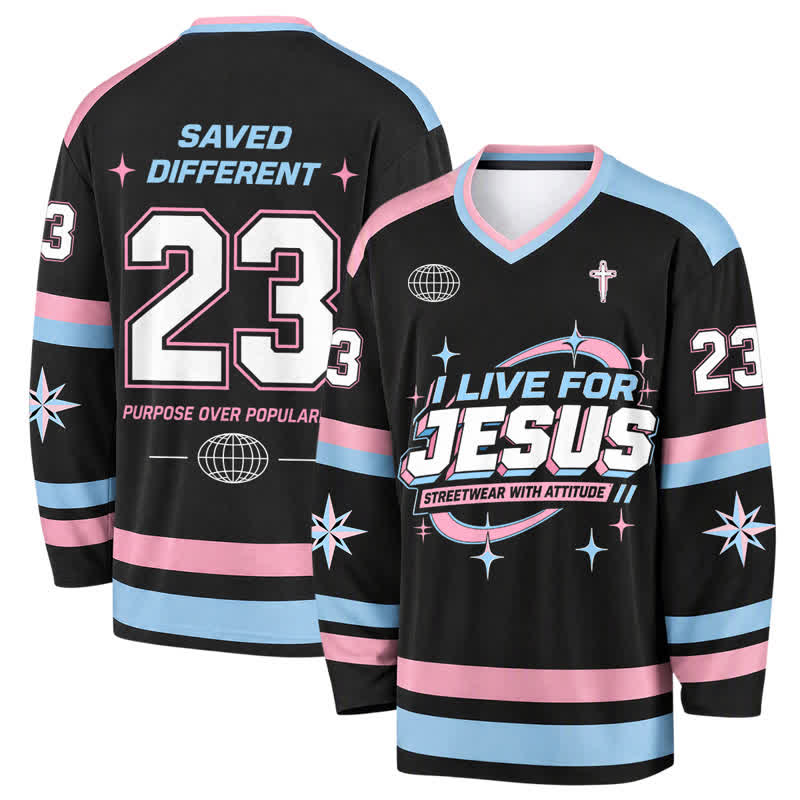 Christianartworkshop Lebe für Jesus Pastell Streetwear Hockeytrikot - 5XL - image 0