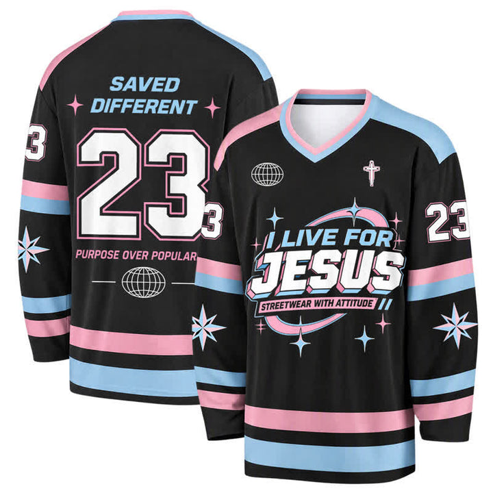 Christianartworkshop Lebe für Jesus Pastell Streetwear Hockeytrikot - 5XL - image 0