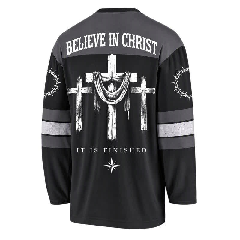 Christianartworkshop Jesus Sacred Heart Streetwear Langarm-Hockeytrikot - image 2