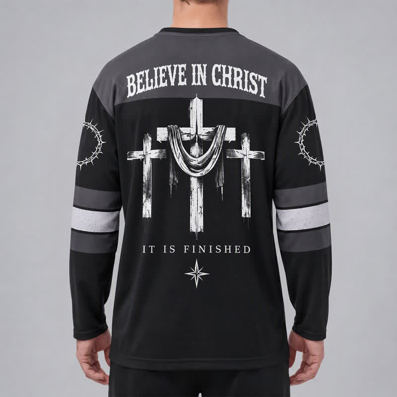 Christianartworkshop Jesus Sacred Heart Streetwear Langarm-Hockeytrikot - image 4