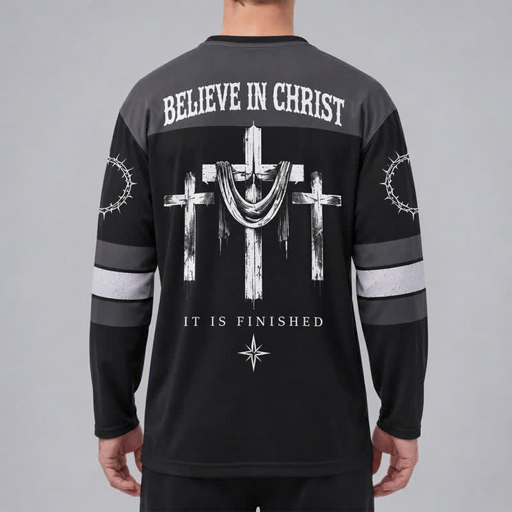 Christianartworkshop Jesus Sacred Heart Streetwear Langarm-Hockeytrikot - image 4