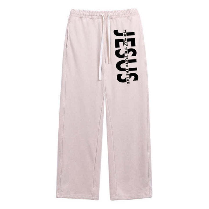 Christianartworkshop Jesus – Der Weg, die Wahrheit, das Leben – gewaschene Jogginghose - Aprikose - 2XL - image 32