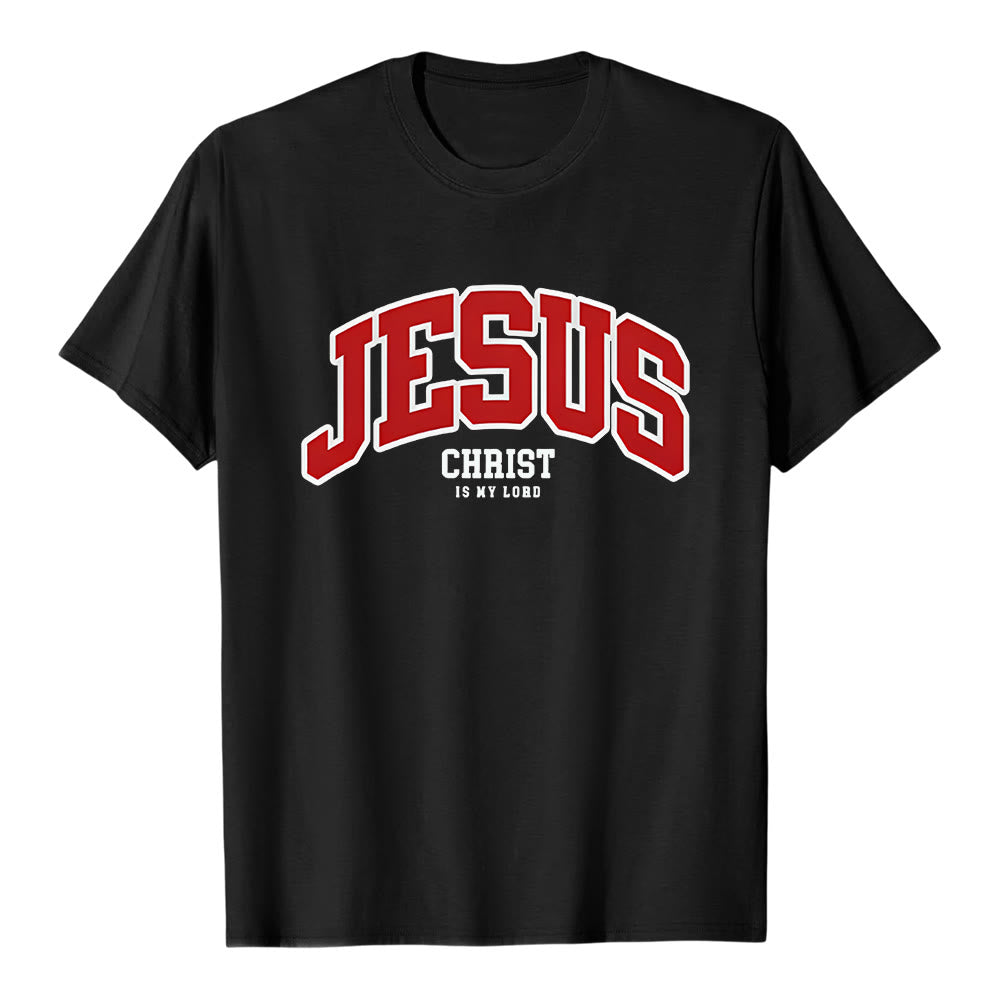 Christianartworkshop – Christliches T-Shirt mit kühner Erklärung: „Jesus Christus ist mein Herr“. - Schwarz - 2XL - image 0