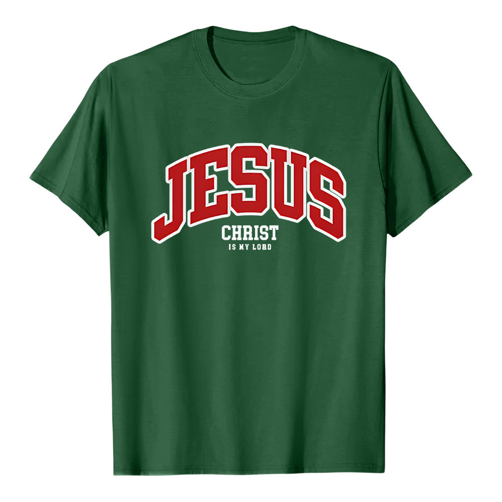 Christianartworkshop – Christliches T-Shirt mit kühner Erklärung: „Jesus Christus ist mein Herr“. - Dunkelgrün - 2XL - image 6