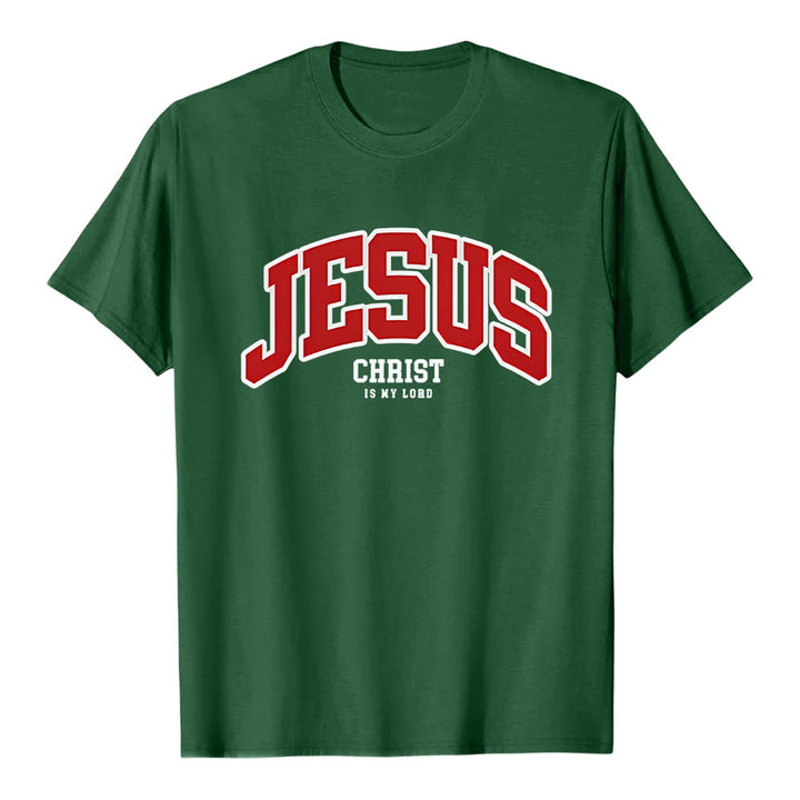 Christianartworkshop – Christliches T-Shirt mit kühner Erklärung: „Jesus Christus ist mein Herr“. - Dunkelgrün - 2XL - image 6