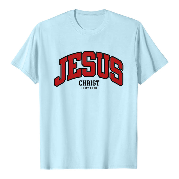 Christianartworkshop – Christliches T-Shirt mit kühner Erklärung: „Jesus Christus ist mein Herr“. - Blau - 2XL - image 2