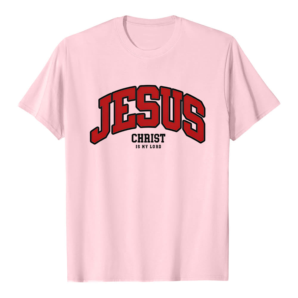 Christianartworkshop – Christliches T-Shirt mit kühner Erklärung: „Jesus Christus ist mein Herr“. - Rosa - 2XL - image 3