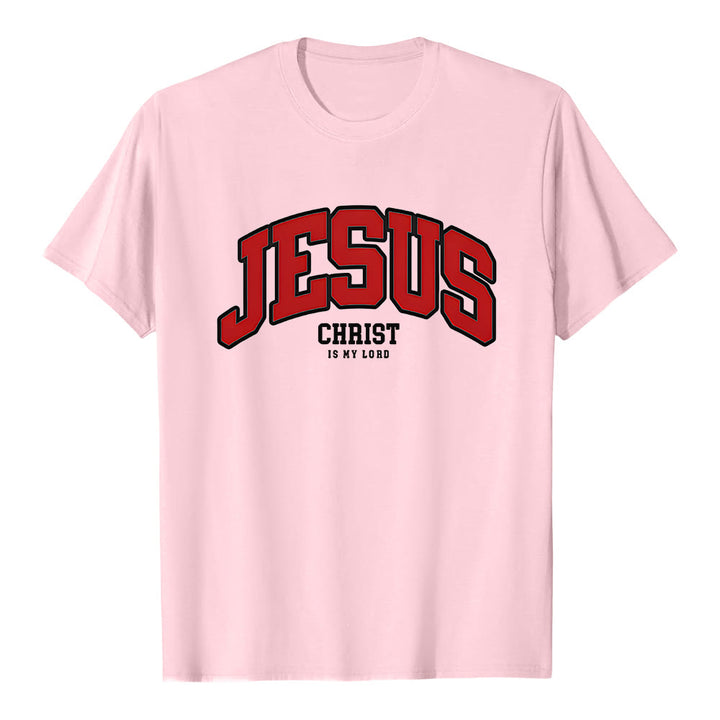 Christianartworkshop – Christliches T-Shirt mit kühner Erklärung: „Jesus Christus ist mein Herr“. - Rosa - 2XL - image 3