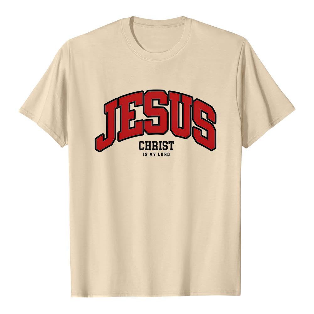Christianartworkshop – Christliches T-Shirt mit kühner Erklärung: „Jesus Christus ist mein Herr“. - Beige - 2XL - image 7