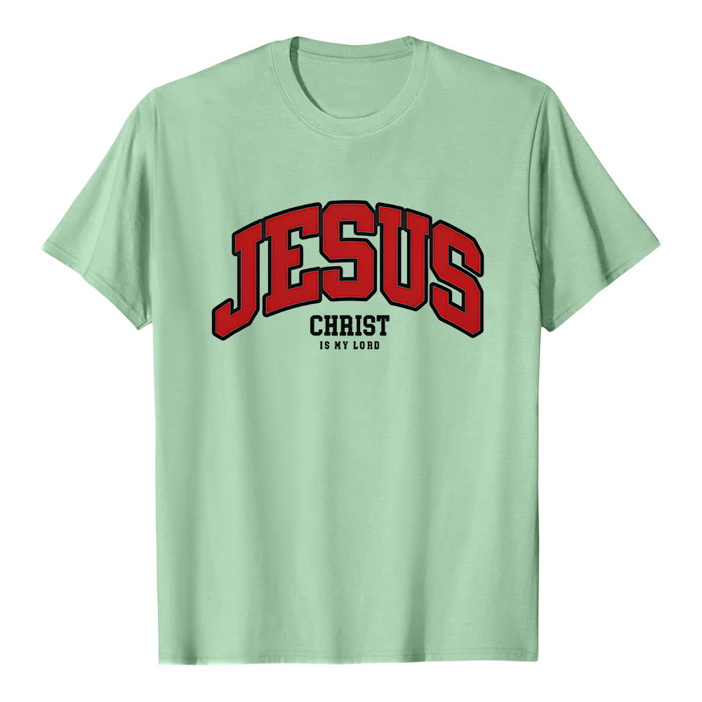 Christianartworkshop – Christliches T-Shirt mit kühner Erklärung: „Jesus Christus ist mein Herr“. - Hellgrün - 2XL - image 5