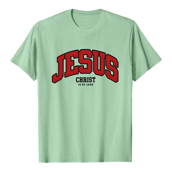 Christianartworkshop – Christliches T-Shirt mit kühner Erklärung: „Jesus Christus ist mein Herr“. - Hellgrün - 2XL - image 5