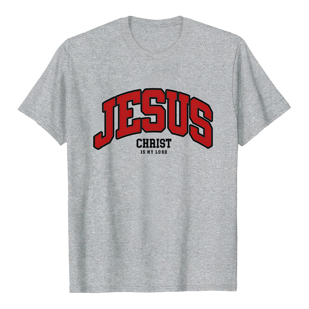 Christianartworkshop – Christliches T-Shirt mit kühner Erklärung: „Jesus Christus ist mein Herr“. - Grau - 2XL - image 8