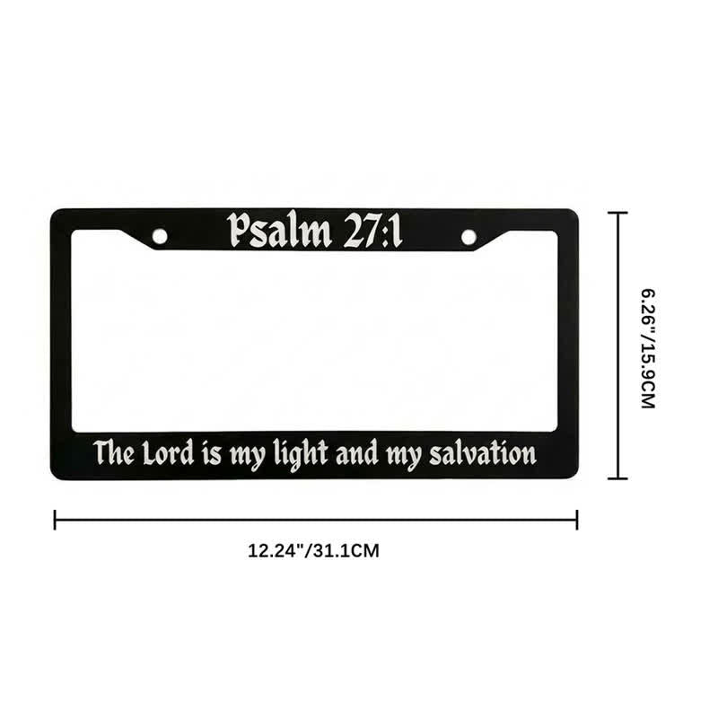 Christianartworkshop Psalm 18,32 Schriftstelle Metallrahmen eines Autos: Symbol der beständigen himmlischen Stärke - image 10