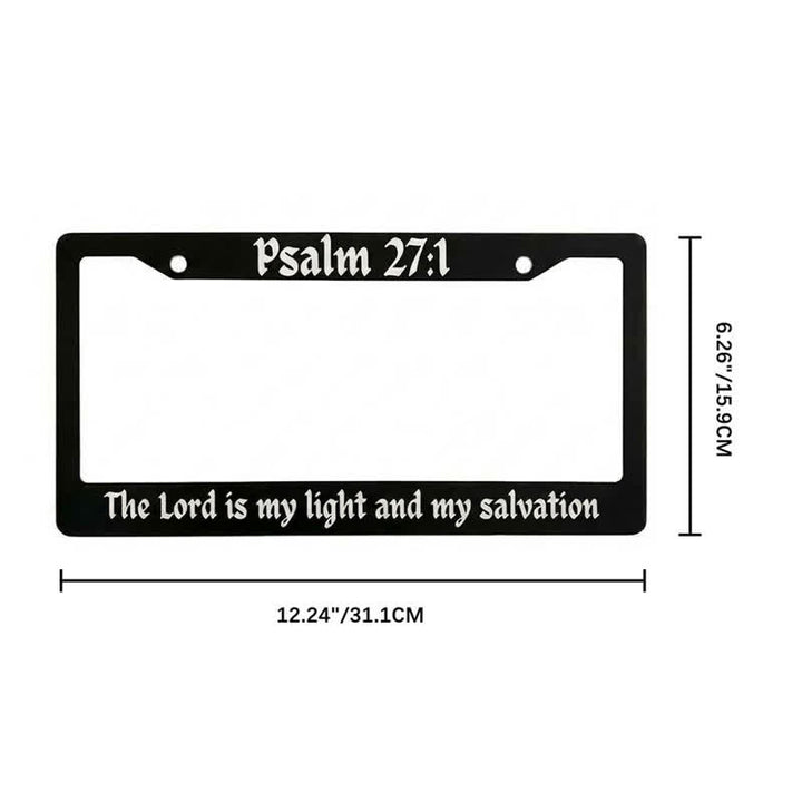 Christianartworkshop Psalm 18,32 Schriftstelle Metallrahmen eines Autos: Symbol der beständigen himmlischen Stärke - image 10