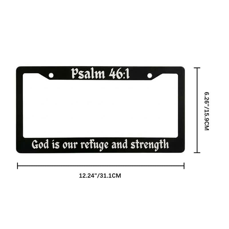 Christianartworkshop Psalm 18,32 Schriftstelle Metallrahmen eines Autos: Symbol der beständigen himmlischen Stärke - image 16