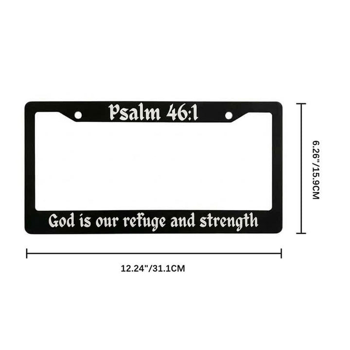 Christianartworkshop Psalm 18,32 Schriftstelle Metallrahmen eines Autos: Symbol der beständigen himmlischen Stärke - image 16