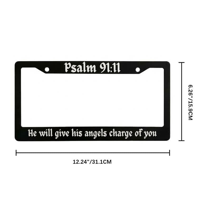 Christianartworkshop Psalm 18,32 Schriftstelle Metallrahmen eines Autos: Symbol der beständigen himmlischen Stärke - image 26