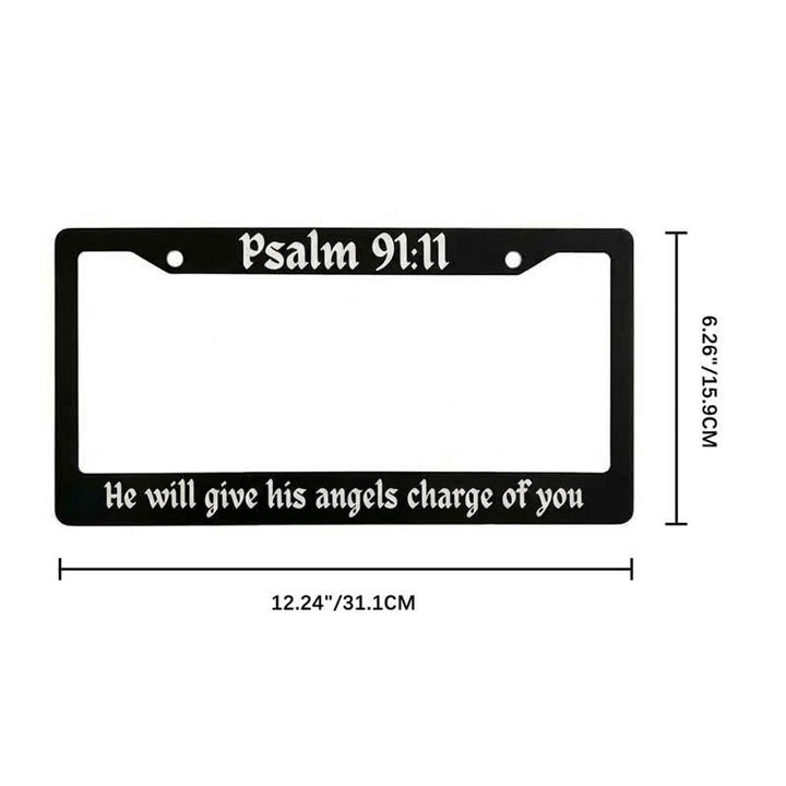Christianartworkshop Psalm 18,32 Schriftstelle Metallrahmen eines Autos: Symbol der beständigen himmlischen Stärke - image 26