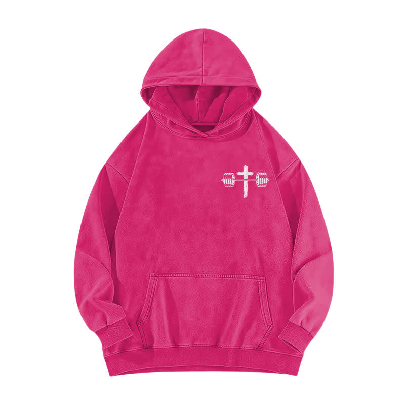 Christianartworkshop Nicht durch meine Kraft, sondern durch seinen braun verwaschenen Hoodie - image 17