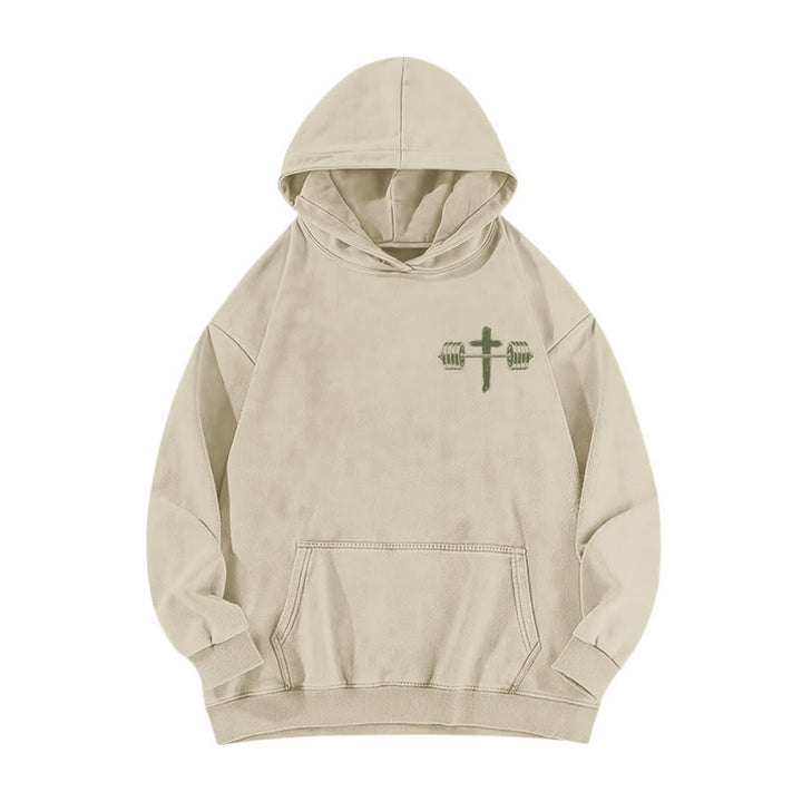 Christianartworkshop Nicht durch meine Kraft, sondern durch seinen braun verwaschenen Hoodie - image 8