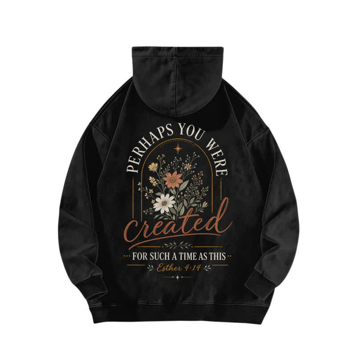 Christianartworkshop Für eine Zeit wie diese: Dieser geblümte, gewaschene Hoodie - image 4