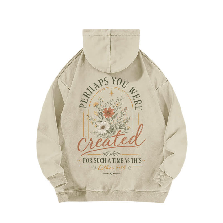 Christianartworkshop Für eine Zeit wie diese: Dieser geblümte, gewaschene Hoodie - image 1