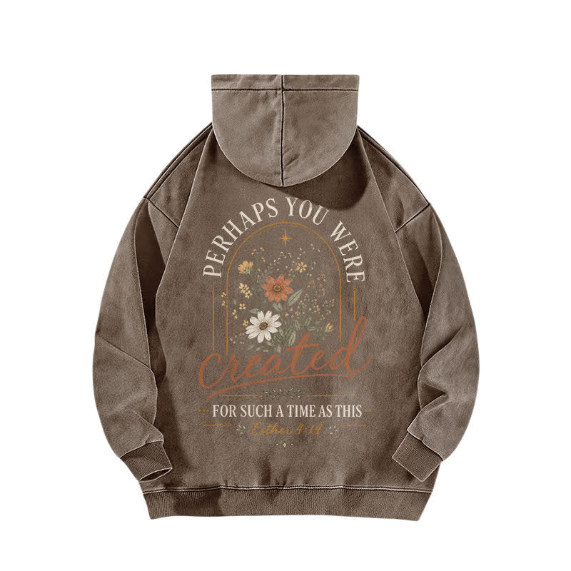 Christianartworkshop Für eine Zeit wie diese: Dieser geblümte, gewaschene Hoodie - image 16