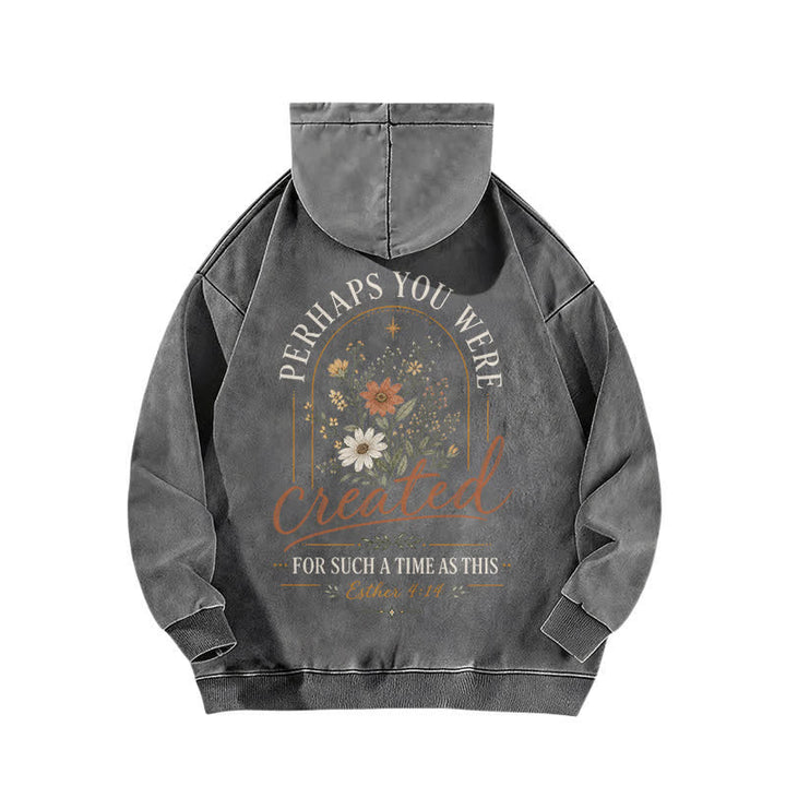 Christianartworkshop Für eine Zeit wie diese: Dieser geblümte, gewaschene Hoodie - image 7