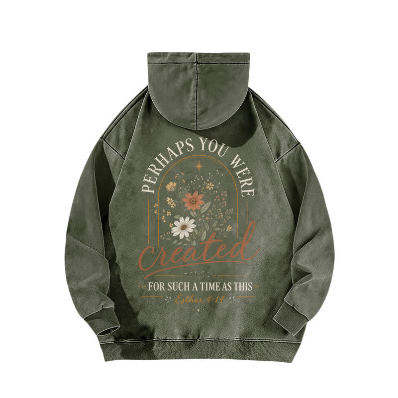 Christianartworkshop Für eine Zeit wie diese: Dieser geblümte, gewaschene Hoodie - image 10