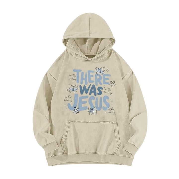 Christianartworkshop There Was Jesus Butterfly Bloom Washed Hoodie - Aprikose - 5XL - image 2