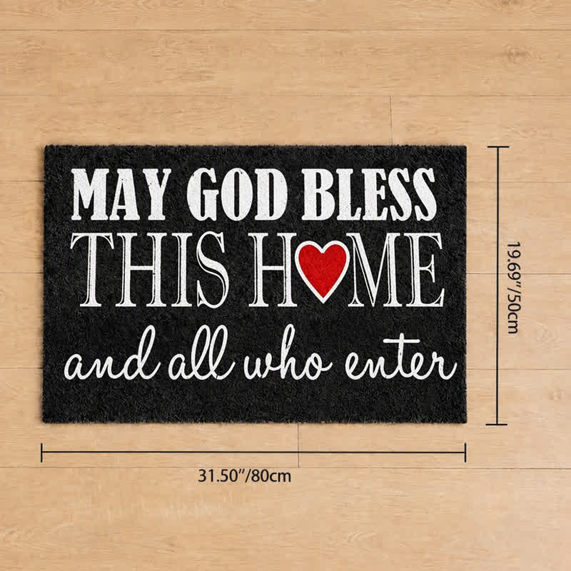 Christianartworkshop Fußmatte aus künstlichem Kokosfasermaterial mit gemischter Schriftart und Herzmotiv. - 19,69''*31,5''/50*80cm - image 8