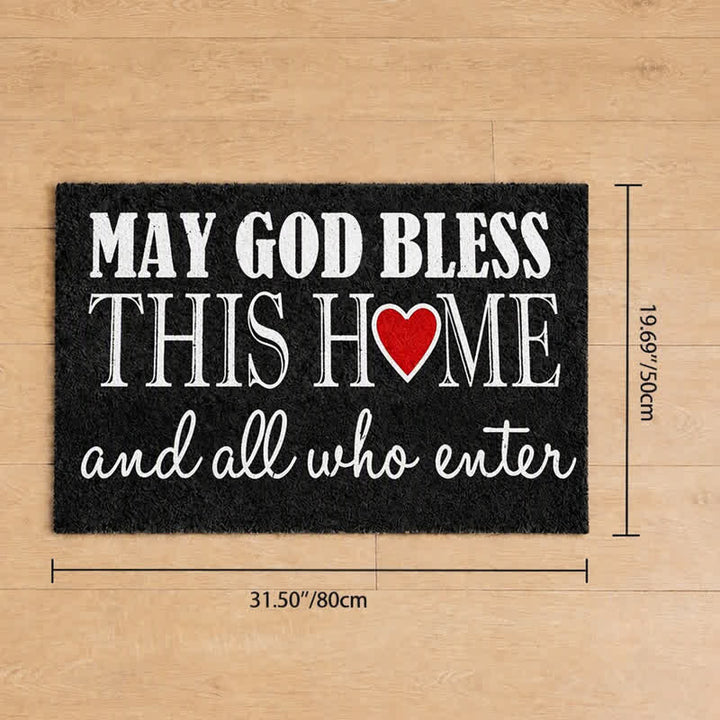 Christianartworkshop Fußmatte aus künstlichem Kokosfasermaterial mit gemischter Schriftart und Herzmotiv. - 19,69''*31,5''/50*80cm - image 8