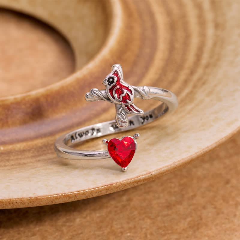 Christianartworkshop Die Vitalität Jesu: Roter Kardinal Verstellbarer Ring - Verstellbar (Geeignet für US-Größen 6-8) - image 0