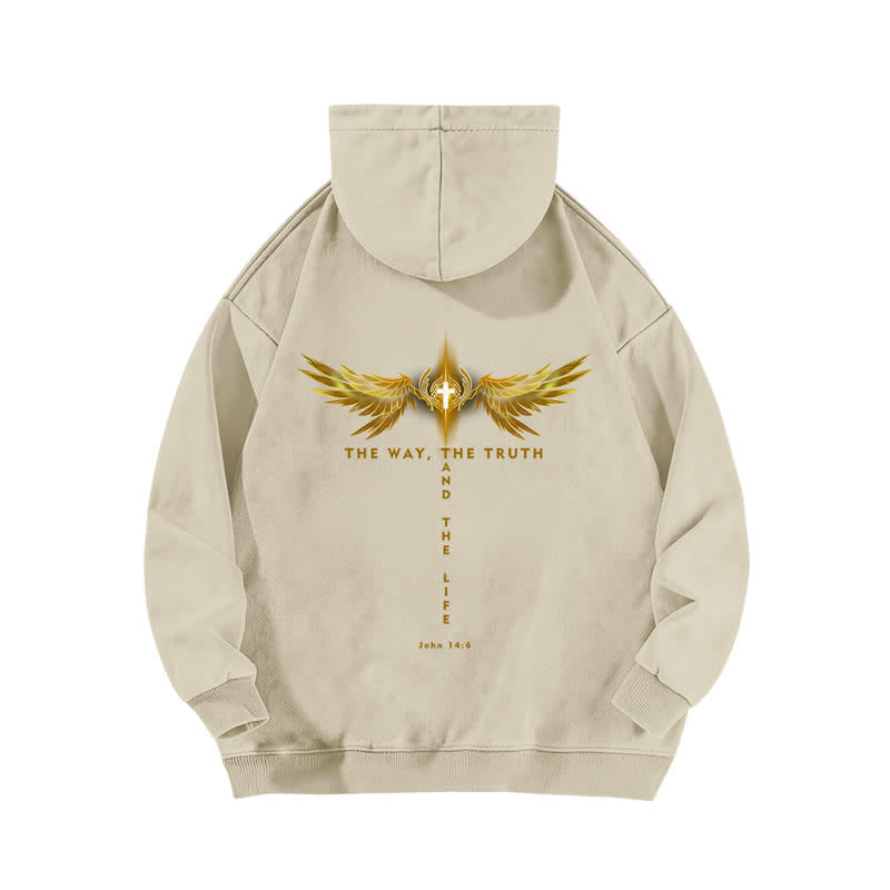 Christianartworkshop Der Weg, die Wahrheit und das Leben gewaschen Hoodie - image 4