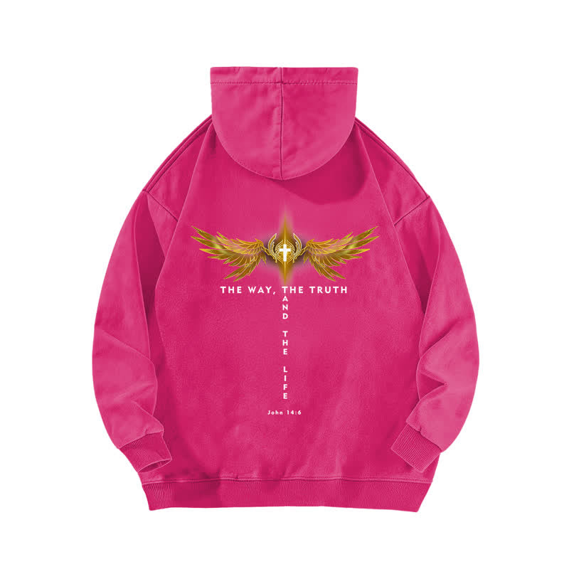 Christianartworkshop Der Weg, die Wahrheit und das Leben gewaschen Hoodie - image 16