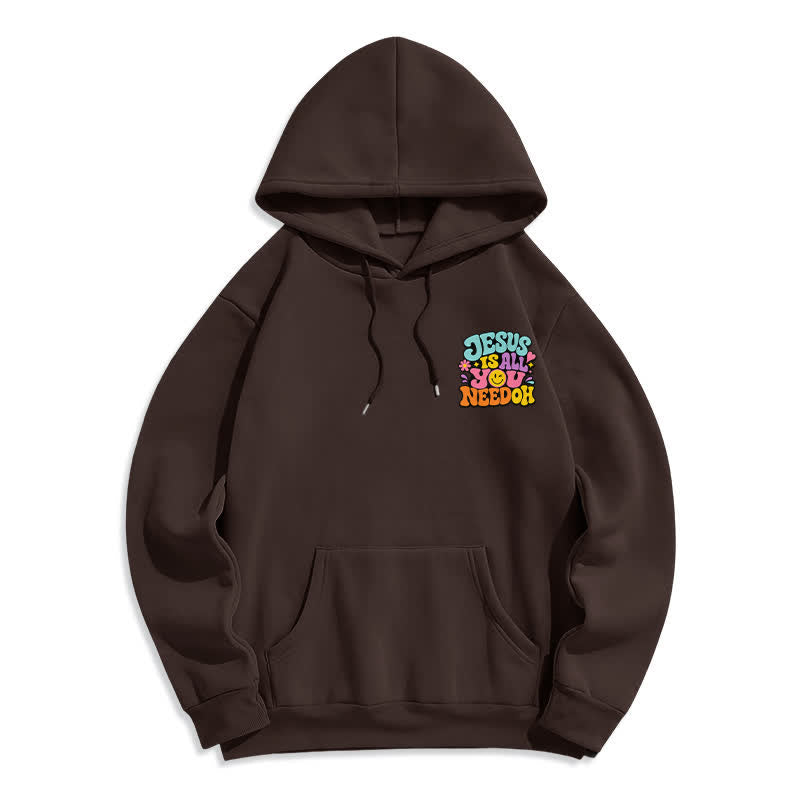Christianartworkshop Jesus Is All You Need Graffiti Fleecegefütterter Hoodie - image 11