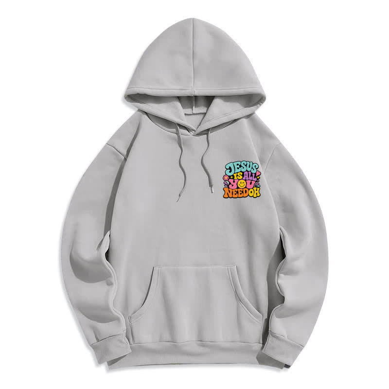Christianartworkshop Jesus Is All You Need Graffiti Fleecegefütterter Hoodie - image 14