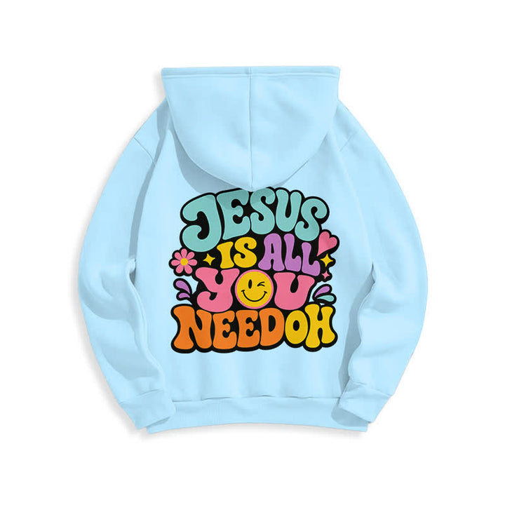 Christianartworkshop Jesus Is All You Need Graffiti Fleecegefütterter Hoodie - image 4
