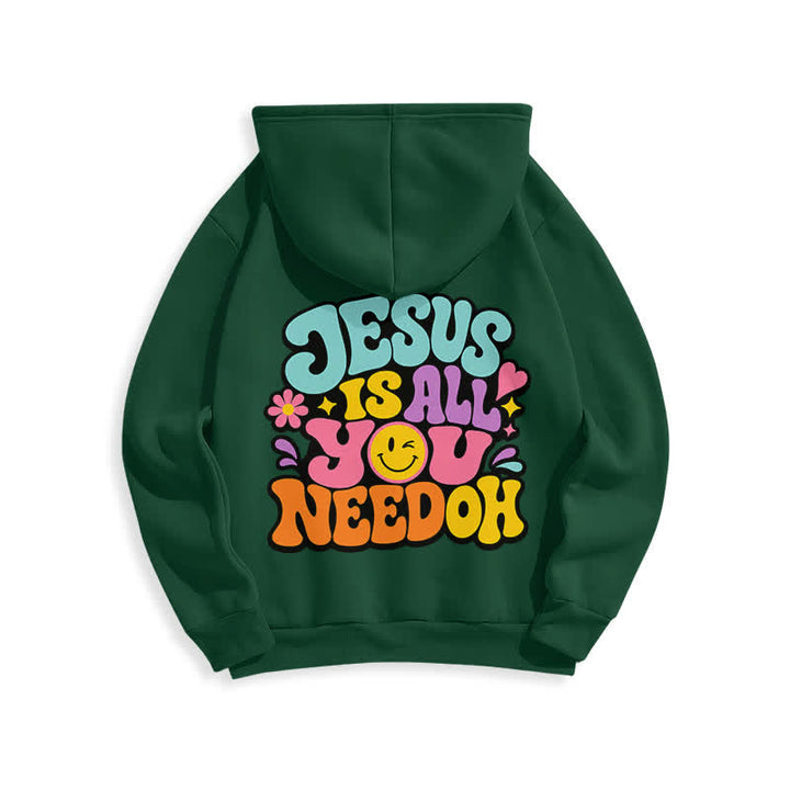 Christianartworkshop Jesus Is All You Need Graffiti Fleecegefütterter Hoodie - image 7