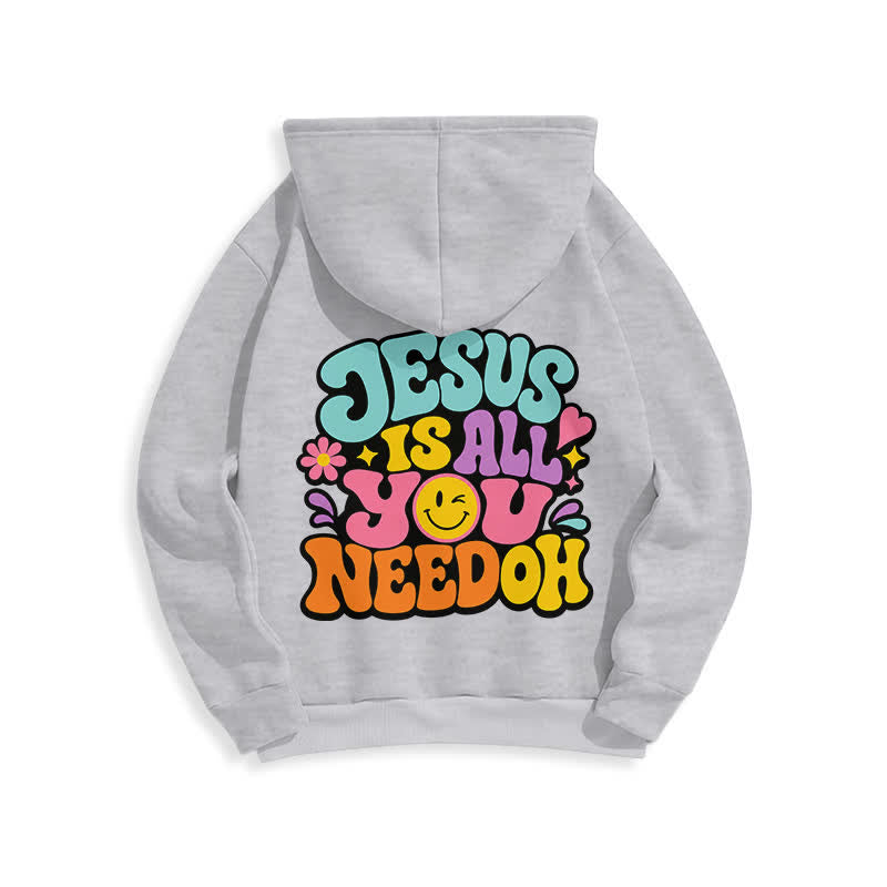 Christianartworkshop Jesus Is All You Need Graffiti Fleecegefütterter Hoodie - image 13