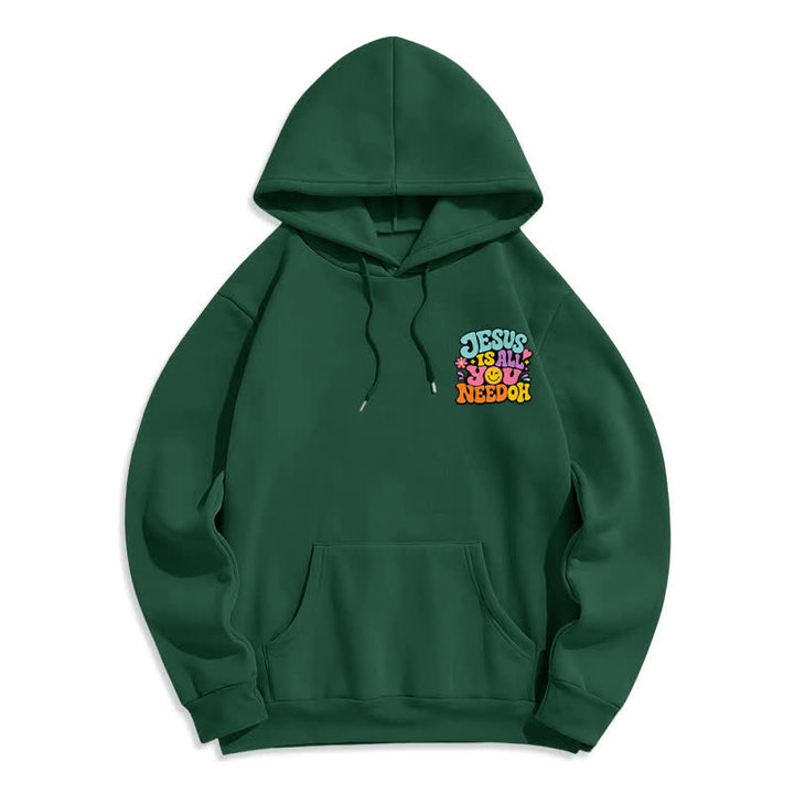 Christianartworkshop Jesus Is All You Need Graffiti Fleecegefütterter Hoodie - image 8