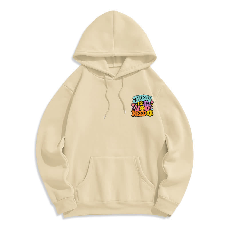 Christianartworkshop Jesus Is All You Need Graffiti Fleecegefütterter Hoodie - image 20