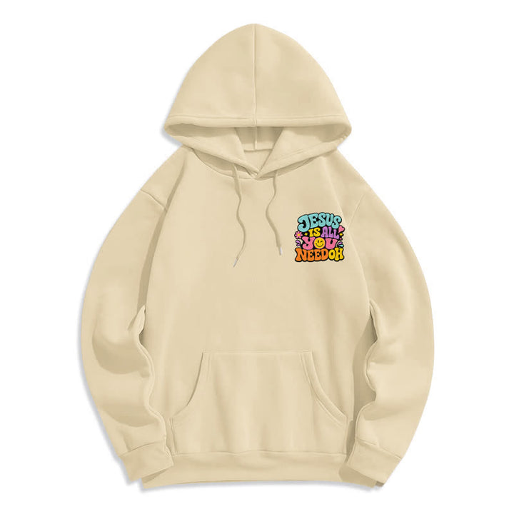 Christianartworkshop Jesus Is All You Need Graffiti Fleecegefütterter Hoodie - image 20