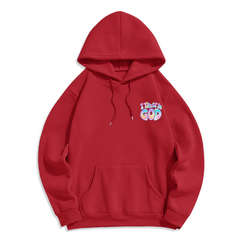 Christianartworkshop Vertraue auf Gott – Übergroßer weißer Hoodie mit Pastell-Graffiti-Motiv - image 11