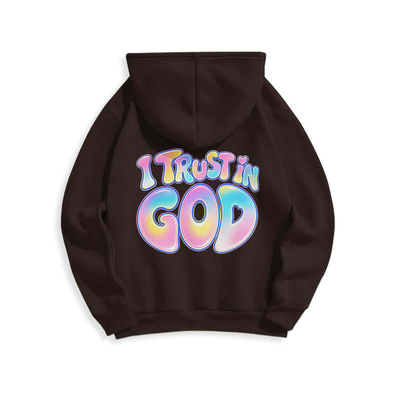 Christianartworkshop Vertraue auf Gott – Übergroßer weißer Hoodie mit Pastell-Graffiti-Motiv - image 19