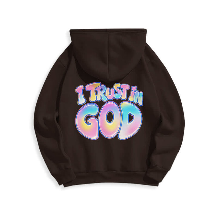 Christianartworkshop Vertraue auf Gott – Übergroßer weißer Hoodie mit Pastell-Graffiti-Motiv - image 19