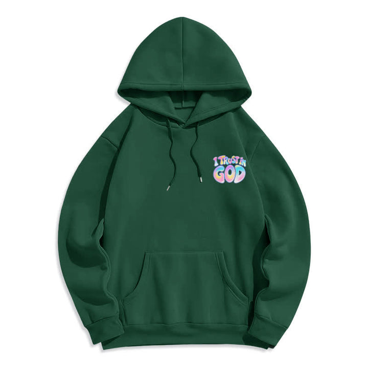 Christianartworkshop Vertraue auf Gott – Übergroßer weißer Hoodie mit Pastell-Graffiti-Motiv - image 17