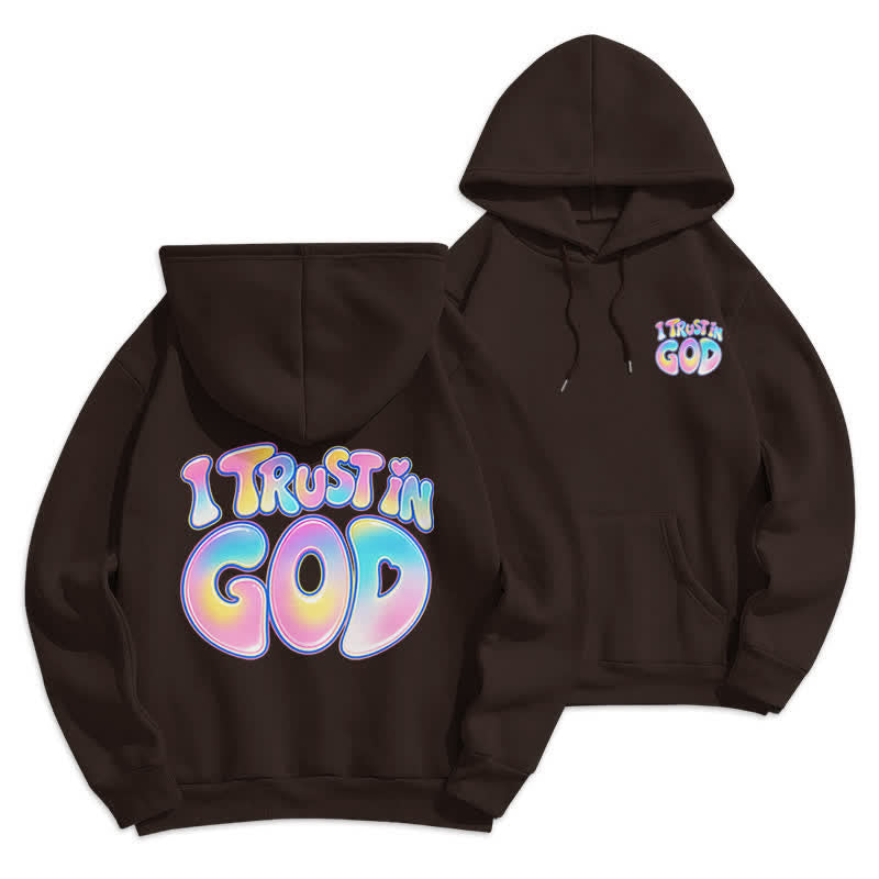 Christianartworkshop Vertraue auf Gott – Übergroßer weißer Hoodie mit Pastell-Graffiti-Motiv - image 18
