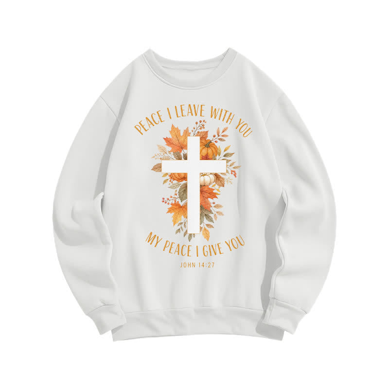 Christianartworkshop Jesus Herbst Kürbis Grafik Kuscheliges Fleece Sweatshirt - image 1